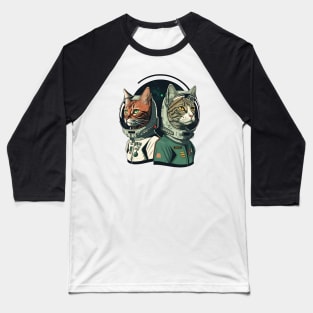 Feline Space Explorers Baseball T-Shirt